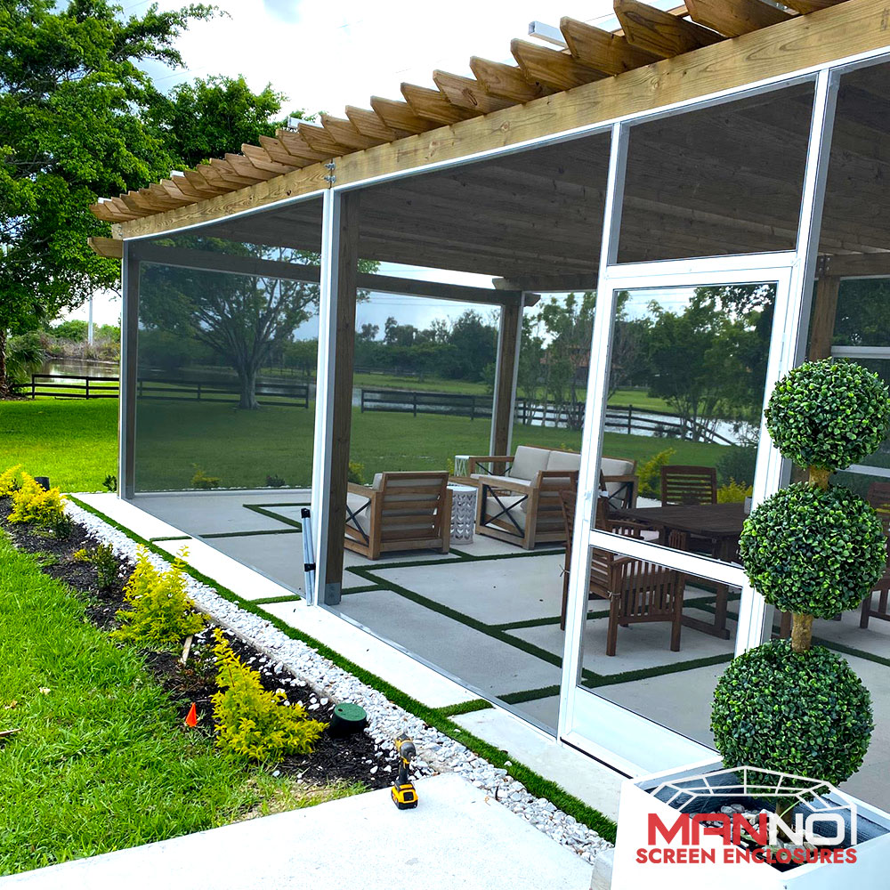 Gallery Manno Screen Enclosure Repair Seamless Gutter Installs & Hurricane Panels